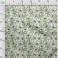 thumbnail image 3 of oneOone Polyester Spandex Pear Green Fabric Floral Craft Projects Decor Fabric Printed By The Yard 56 Inch Wide, 3 of 5