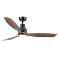 thumbnail image 5 of Wellspeed 52 in. Ceiling Fan with Light and Remote, Vintage Black Fanlight with Deep Wood Grain Blade, Reversible Quiet Motor, Dimmable 3 Color Temperature with Memory Function, 6 Speed with Timer, 5 of 15