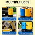 thumbnail image 3 of Large Capacity Waterproof Luggage Bag, Heavy Duty Woven Storage Bag for Travel, Durable Thickened Packing Bag for Clothes Shoes Accessories, 3 of 9