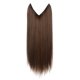 thumbnail image 1 of Peluca de mujer de una sola pieza libremente ajustable invisible cabello largo liso multicolor degradado línea de pesca extensión de cabello, 1 of 6