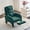 Green Teddy, variant on ALAKFORM Rocking Chair Nursery with Foot Rest,Upholstered Teddy Glider Rocker with Wood Legs, Nursing Rocking Chair Indoor for Living Room/Nursery,Ivory