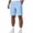 02# Light Blue, variant on IhhxPro Men's Linen Athletic Shorts Cargo Men with Elastic Waist Quick Dry Multi Pocket Outdoor Casual Summer Loose Fit Lightweight Travel Hiking S-3XL