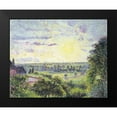 thumbnail image 2 of Pissarro, Camille 18x15 Black Modern Framed Museum Art Print Titled - Sunset at Eragny, 2 of 5