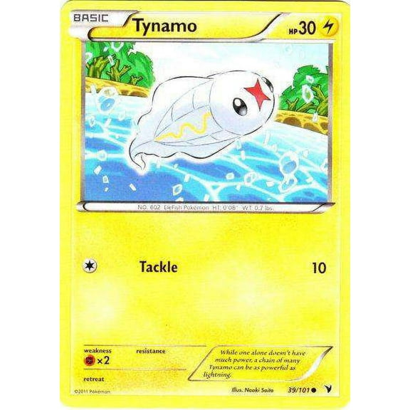 Pokemon Noble Victories Common Tynamo #39