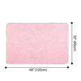 thumbnail image 3 of PiccoCasa Solid Shag Area Rug or Runner Soft and Plush Rug for Home, Pink 32" x 48", 3 of 6