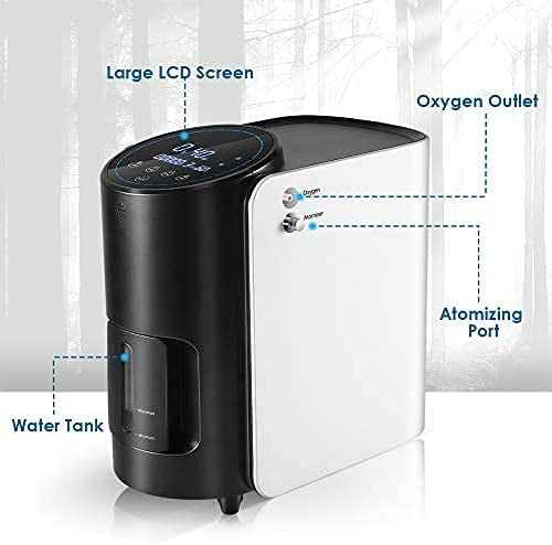MEDRIS 2 in 1 Por/Table with full part Oxygen Machine-Ac adapter for Home Use Accessories, 1-7L/min