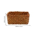 thumbnail image 2 of SWETRACE 1Ud Cesta Tejida Para Almacenaje De Estilo Simple Color Marrón Claro, 2 of 6