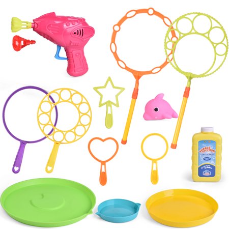 14 Pcs Bubble Party Favors Kids Outdoor Toys with Bubble Gun