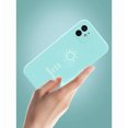 thumbnail image 3 of Cute Sun Straight Edge Soft Liquid Silicone Back Bumper Compatible with iPhone Case,Couple Phone Case Cover， Purple, iPhone 12, 3 of 6