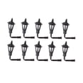 thumbnail image 1 of 10 piezas Mini lámparas de pared Accesorios de construcción de modelos Iluminación de adorno para Micro Escala 1 150, 1 of 9