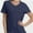Navy Blue, variant on Women's Ultra-Soft V-Neck Short Sleeve T-Shirt - Casual Comfort Fit Tee