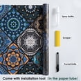 thumbnail image 3 of DKTIE 17.7" x 78.7" Static Cling Window Film - Reusable Sun Blocking & UV Protection Window Tint with Installation Tools for Home, Office and Car Windows, The Pattern Is Exquisite and Beautiful., 3 of 11
