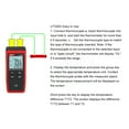 thumbnail image 3 of Moyic Termómetro rojo de alta precisión para una precisión de hasta ±1°C Termómetro eléctrico de pareja medidor de polvo fino Medidores de medidas dimensionales UT320A 1, 3 of 6