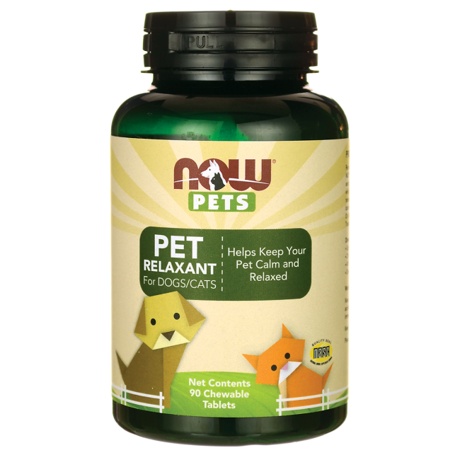 NOW Foods Now Pets Pet Relaxant For Dogs/Cats 90 Chwbls.