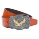 thumbnail image 2 of Correa de Cinturón de material cuero de Vaquero Occidental para Hombre, Hebil de águi árabe, Hebil - , tal inconfundible marrón BLESIY Cinturón de cintura de vaquero occidental, 2 of 8