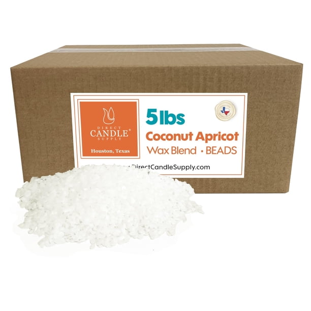 Suministro de Cera para Velas Direct Candle Supply Cera de Albaricoque 2.27 kg para Hacer Velas