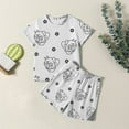 thumbnail image 2 of Toddler Girls Pajamas Summer 8-9Years Bee Day Girls Boys Insect Loungewear Set Sunflower Cartoon Pj Nightwear 2pcs Summer Sleepwear Clothes Set #, 2 of 4