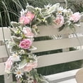 thumbnail image 6 of Artificial Eucalyptus Greenery Garland with Flowers,Fake Floral Vines for Wedding,Party,Table Runner & Indoor Outdoor Wall Backdrop Decor, 6 of 9