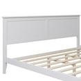 thumbnail image 3 of King Size Modern White Solid Wood Platform Bed With Headboard and Tapered Wood Legs, Bed Frame With Slats Support and Wear-Resistant Finish For Kids, Teens, Adults, No Box Spring Needed, Noise Free, 3 of 7