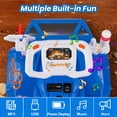thumbnail image 6 of OLAKIDS Ride on Car, 6V Electric Toy for Kids with Radar, Rocket, MP3, USB, Horn, Power Display, Headlight, 4-Wheeler Battery Powered Quad Gift for Toddlers Boys Girls Age 3+, 6 of 7