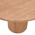 thumbnail image 7 of Breck Solid Wood 48" Round Mid-Century Modern Fluted Pedestal Dining Table, 7 of 7