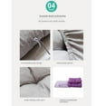 thumbnail image 6 of Rocking Chair Cushion Set, Cotton Recliner Cushion With Ties Soft Thicken Seat Gray, 6 of 8