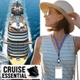 thumbnail image 4 of Cruise Luggage Tags Essentials 4 Sets with Zip Seal and Steel Loops + 2 Cruise Lanyard Detachable ID Holder Badge + 4 Cruise Cabin Magnetic Hooks (27lbs) - fits All Cruise line (Big tag Set), 4 of 9