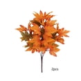 thumbnail image 2 of AuroraX Artificial Maple Leaf Halloween Bouquet Fall Floral Arrangement Decor Farmhouse 2 Pack Rustic Autumn Vintage Halloween Thanksgiving Decor Orange, 2 of 5