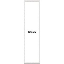 10x44 Frame White Real Wood Picture Frame Width 0.75 inches | Interior Frame Depth 0.5 inches |