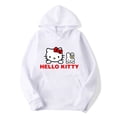 thumbnail image 2 of Sanrio-Sudadera con capucha de Hello Kitty para mujer, ropa bonita 3D con estampado de dibujos animados, moda de primavera y otoño, 2000s, y2k, 2 of 7