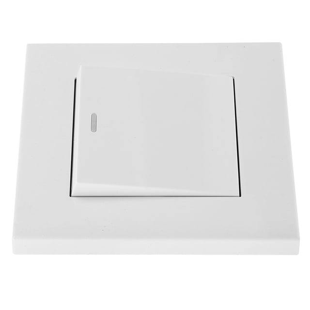 Minkissy 1Pcs White Square Wall Switch Panel For Home Use Light Control 8.5x8.5x1.6In