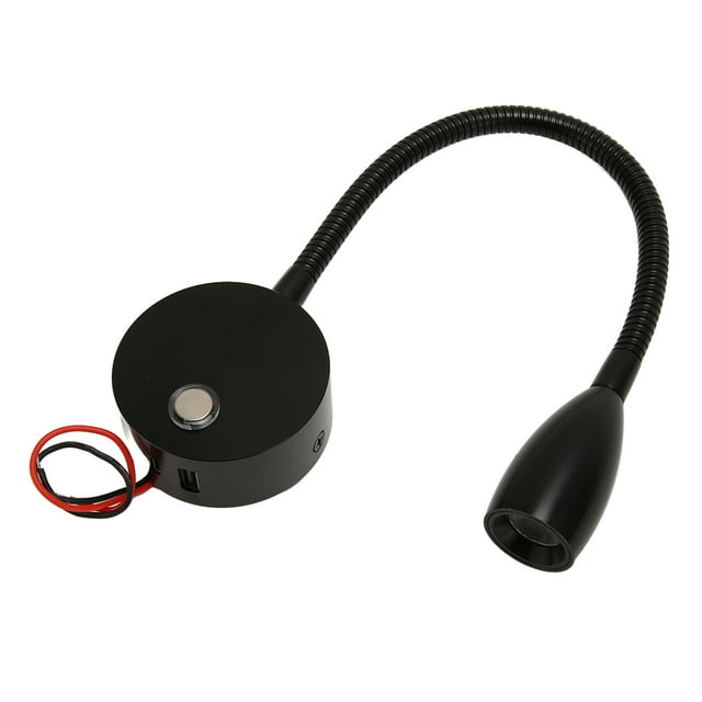 Éclairage Intérieur de VR, Lumière de Lit à Col de Cygne LED à Commande Tactile USB DC12-24V pour VR, 3 Modes d'Éclairage, Lampe de Chevet Flexible pour VR, Bateau, Lecture, Murale pour Fourgonnette, Remorque