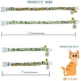 thumbnail image 3 of DEBGFS 2 Pack Cotton Breakaway Cat Collars with Bell,Multicolour, 3 of 5