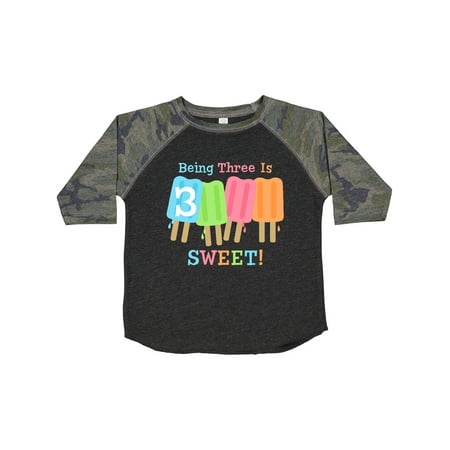

Inktastic Ice Pop 3rd Birthday Gift Toddler Toddler Girl T-Shirt