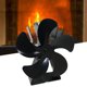 thumbnail image 1 of Quemador ecológico de 5 , circulación de aire calentado, distribución silenciosa, ventilador de estufa de leña para chimenea, quemador de madera negro BLESIY Ventilador de aspas para chimenea, 1 of 6