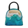 thumbnail image 2 of Haiem Beach Printed Lunch Bag Women, Lunch Box Lunch Bag for Women, Small Leakproof Cute Lunch Tote Large Capacity Reusable Insulated Cooler Lunch Container, 2 of 6