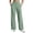 Green, variant on Leggings for Women Plus Size High Waist Wide Leg Trousers Pleated Solid Pants Summer Casual Outfits with Pockets