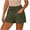 Army Green, variant on Short Pants for Women Gauze Drawstring Elastic Waist Shorts Summer Crinkle Cotton Shorts Lightweight Beach Vacation Shorts with Pockets