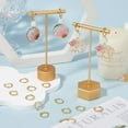 thumbnail image 4 of 1 Box 24Pcs Real 18K Gold Plated Brass Hoop Earring Findings Twist Huggie Hoops Bulk Metal Round Ring Tiny Cartilage Hooks Hoop with Latch Back Closure for Jewelry Making DIY Crafts Supplies, 4 of 6