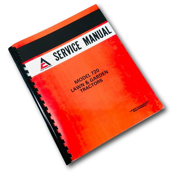 Allis Chalmers Model 720 Lawn & Garden Tractors Service Repair Shop Manual Mower