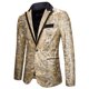 thumbnail image 1 of Hombres traje casual cuello solo botón lentejuelas rendimiento vestido traje abrigo Pompotops oipoqjl22200, 1 of 4