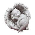 thumbnail image 4 of Estatua conmemorativa para mascotas, estatua de resina para jardín en memoria de una mascota dormida, marcador de tumba de perro para patio trasero al gato, 4 of 8