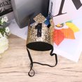 thumbnail image 4 of 1 pieza de sombrero de fiesta, tiara, corona, suministros para fiestas infantiles, celebración de cumpleaños de bebé, baby shower, accesorios para fotos, corona negra y dorada, color negro 1, 4 of 7