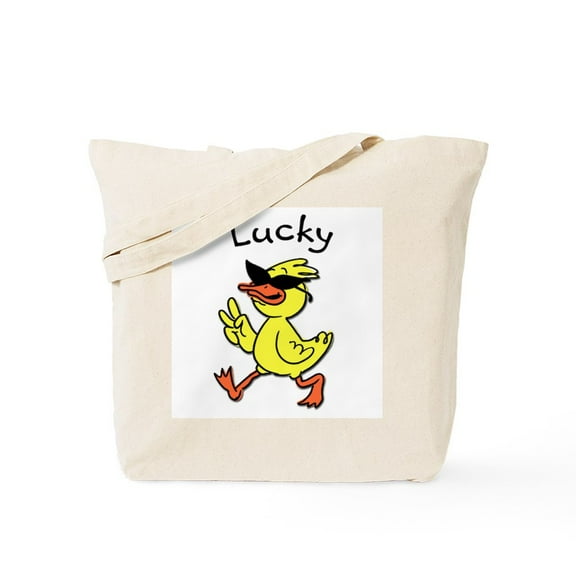 CafePress - Lucky Duck Tote Bag - Unisex Canvas Tote Bag, Beige, 1-Piece