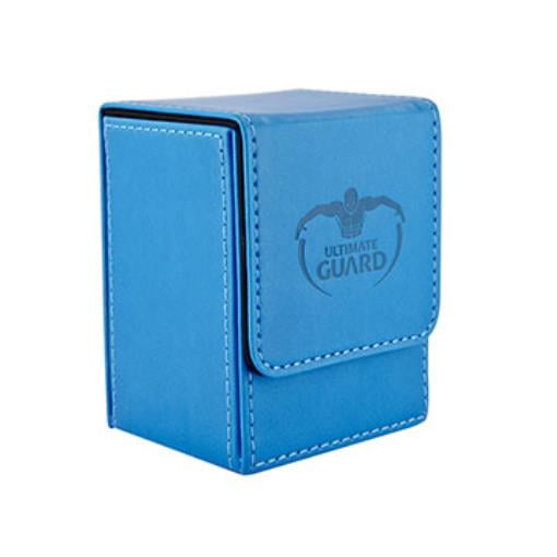Game Card Storage Box mtg STBlue01 Leatherette Flip Deck Case Blue 100 