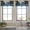 thumbnail image 4 of LALILO Kitchen Curtain Valance Colorful Geometric Ikat Rod Pocket Window Curtain 52"x 18" Set of 2, 4 of 7