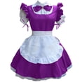 thumbnail image 1 of Robes d'Été pour Femmes Lingerie Costume de Servante Cosplay pour Femmes Couvre-Chef Tablier Faux Col Nœud Papillon Robe, 1 of 3