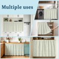 thumbnail image 6 of Sage Green Small Sink Skirt, Bathroom Vanity Cabinet Adhesive Curtain, Vintage Rutsic Floral Prints Simple Boho Utility Under Sink Cover Decorative Kitchen Cabinet Curtains 10"x11", 6 of 8