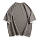 thumbnail image 4 of Ceisia Men's Loose Fit Fake Two-Piece T-shirt Waffle Knit Short Sleeve Round Neck Casual Daily Summer Fall Tee Tops Khaki M Gifts, 4 of 8