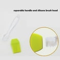 thumbnail image 2 of Silicone Brush Small Brush Transparent Handle Silicone Oil Brush 21cm 4 Pcs Random Color, 2 of 5